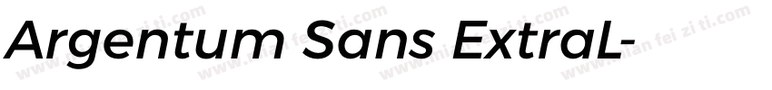 Argentum Sans ExtraL字体转换